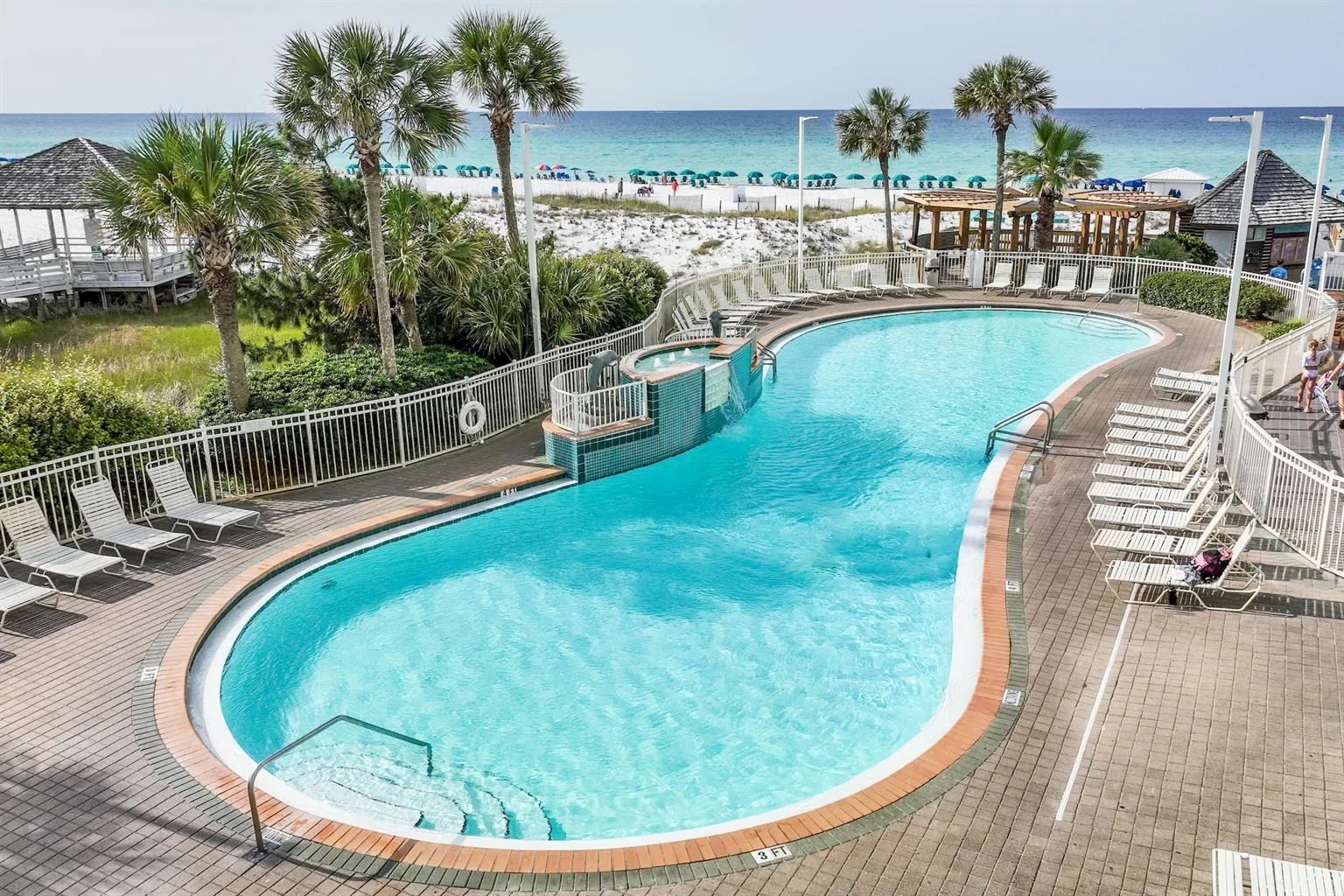 Sunset Gulf view from Unit 707 7th floor Pelican Beach Resort Destin